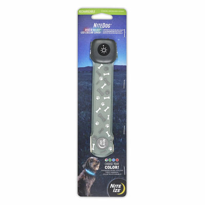 Nite Ize NiteDog Rechargeable LED Dog Collar Cover - Disc-O Select - Pets Perfect