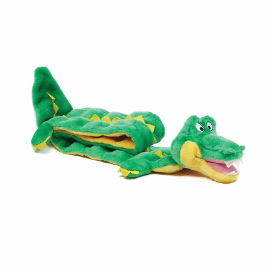 Outward Hound Squeaker Matz Gator Plush Dog Toy - Pets Perfect