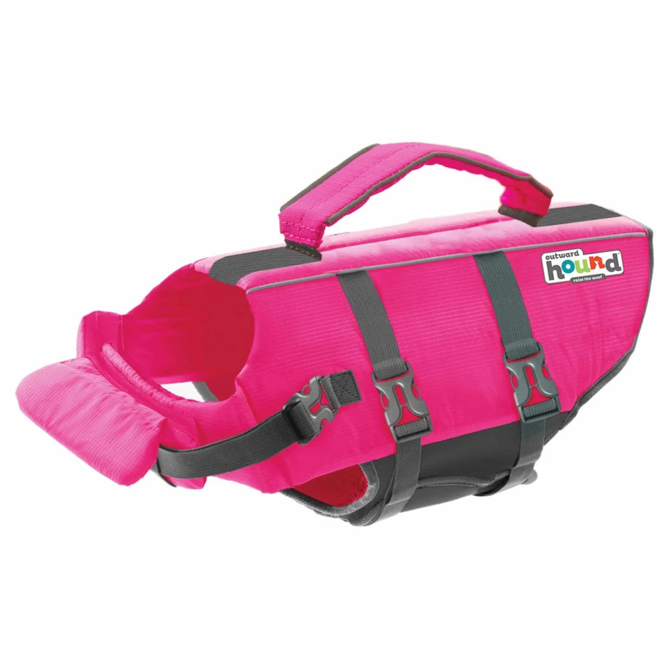 Outward Hound Granby Splash Dog Life Jacket - Pink, X-Small-XL - Pets Perfect