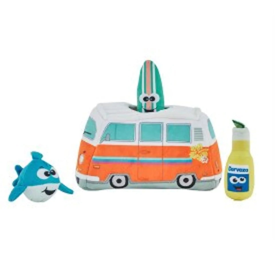 Outward Hound Hide A Surf Van Plush Dog Puzzle Dog Toy Multicolor - Pets Perfect