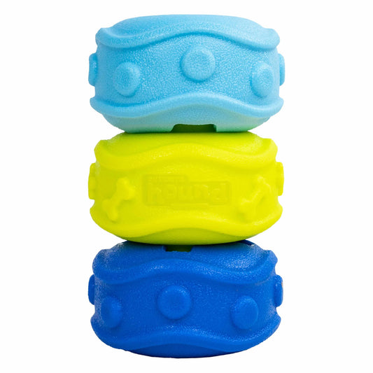 Dog Treat Dispensing Toy - Locking Discs Puzzle Multicolor