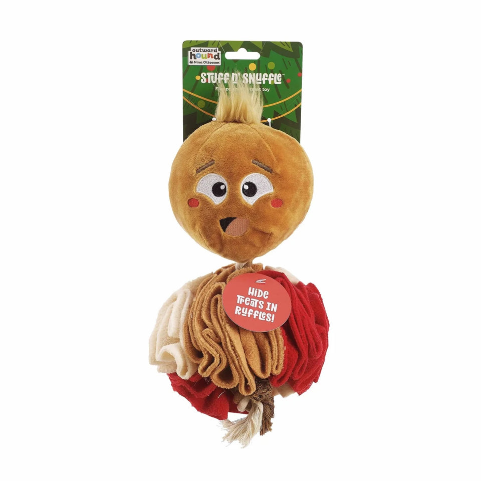 Dog Puzzle Dog Toy - Nina Ottosson Stuff N Snuffle Gingerbread - Pets Perfect