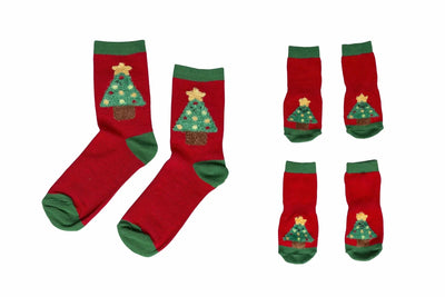 Pearhead Holiday Tree Human and Dog Sock Set 2pc - Pets Perfect