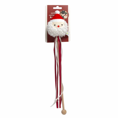 Pearhead Santa Cat Teaser - Pets Perfect