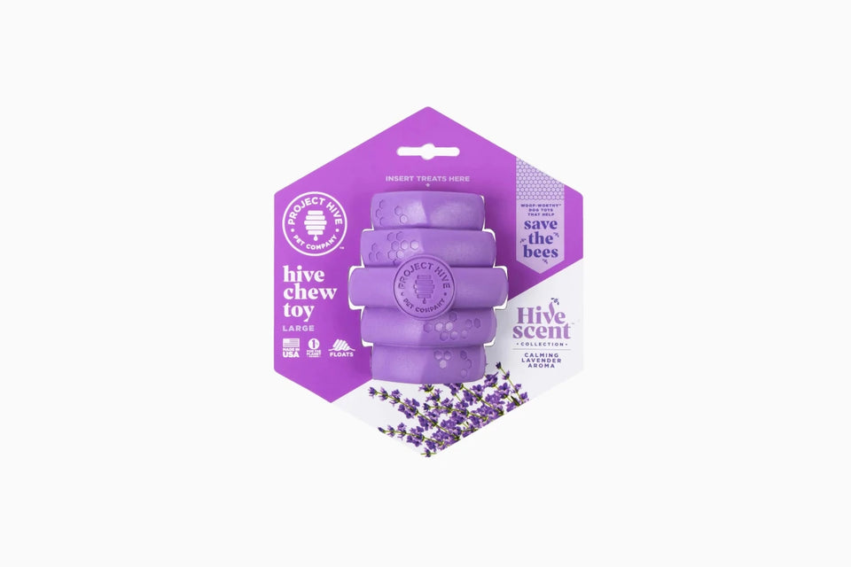 Project Hive Calming Lavender Scent Hive Chew Dog Toy - Pets Perfect