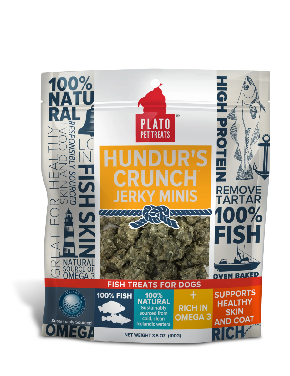Plato Hundur's Crunch Jerky Minis - Premium Freeze - Dried Dog Treats with Real Meat - Pets Perfect