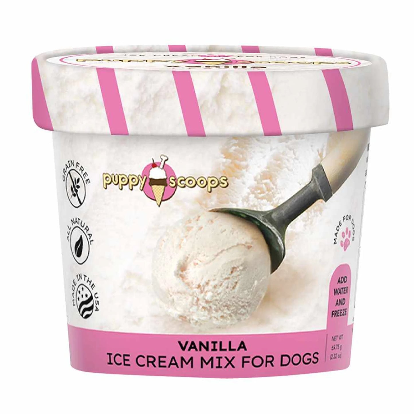 Puppy Cake Puppy Scoops Ice Cream Mix Vanilla Cup Small 2.32oz - Pets Perfect