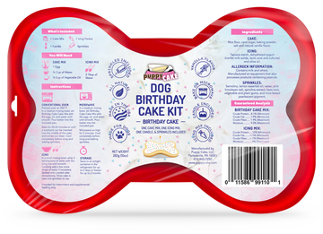 Puppy Cake Dog Birthday Cake Kit Birthday Cake Flavor with Pupfetti Sprinkles 10oz