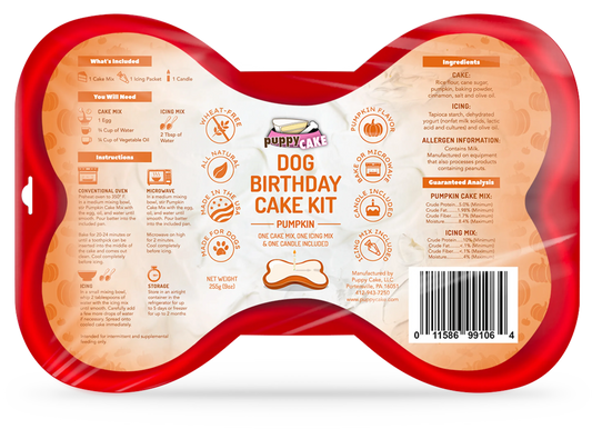Puppy Cake Dog Birthday Cake Kit - Complete Party Celebration Set