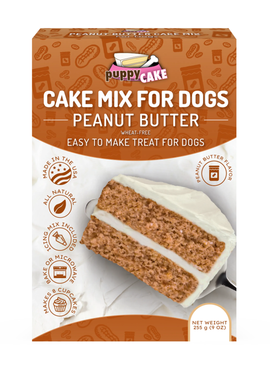 Puppy Cake Mix Peanut Butter 9oz - Pets Perfect