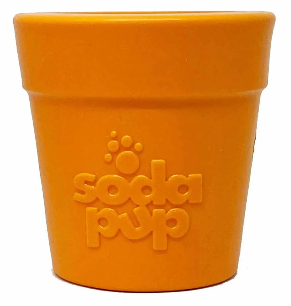 SodaPup Rubber Flower Pot Durable Treat Dispenser Dog Toy - Pets Perfect