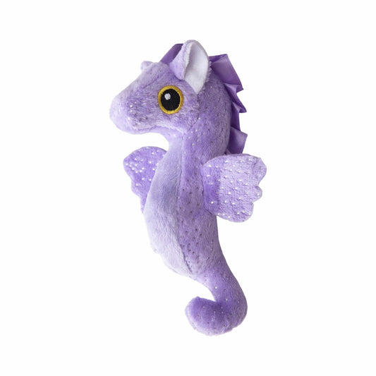 SnugArooz Baby Shelly the Seahorse 4.5" - Eco-Friendly Plush Toy with Squeaker