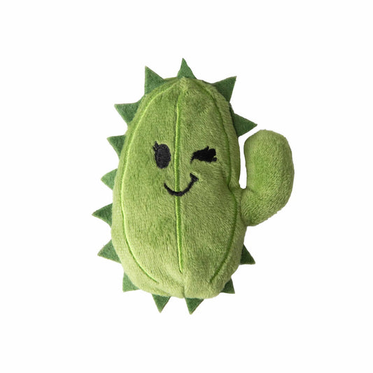 SnugArooz Kitty Chloe Cactus Cat Toy 3.5" - Eco-Friendly Crinkle Catnip Toy