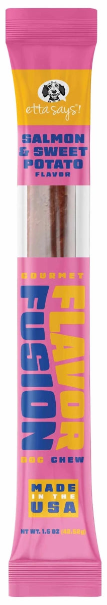 Etta Says! Flavor Fusion Dog Chew Salmon and Sweet Potato 1.5 oz 12 ct - Pets Perfect