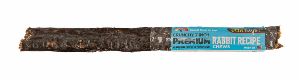 Etta Says! Crunchy Rabbit Dog Chews 7 in - Pets Perfect