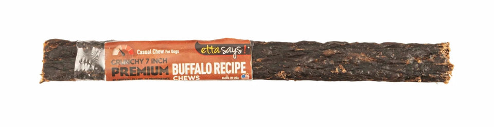 Etta Says! Premium Crunchy Buffalo Dog Chew 7" - Pets Perfect