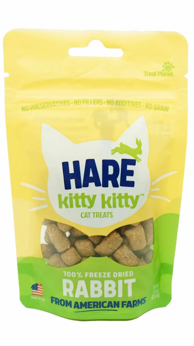Kitty Kitty Hare Freeze-Dried Rabbit Cat Treat 0.9 oz - Pets Perfect