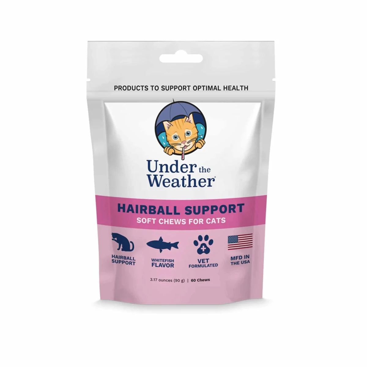 Under the Weather Cat Hairball Support Chews 60 ct - Pets Perfect