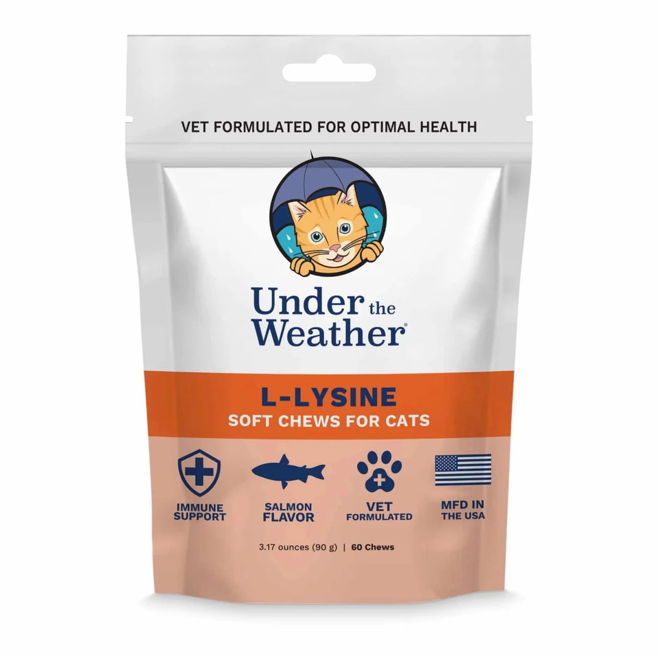 Under the Weather Cat Large-Lysine Chews 60 ct - Pets Perfect