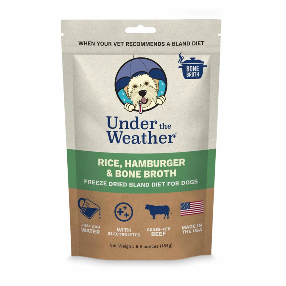 Under the Weather Bland Diet - Rice, Hamburger & Bone Broth - Pets Perfect