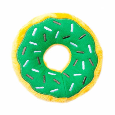 ZippyPaws Donutz Mint Chip Plush Dog Toy - Pets Perfect