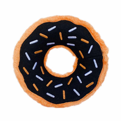 ZippyPaws Donutz Pumpkin Spice Squeaky Plush Dog Toy - Pets Perfect