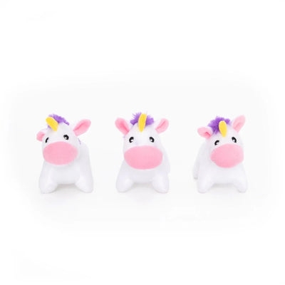 ZippyPaws Miniz Unicorns 3 ct - Pets Perfect