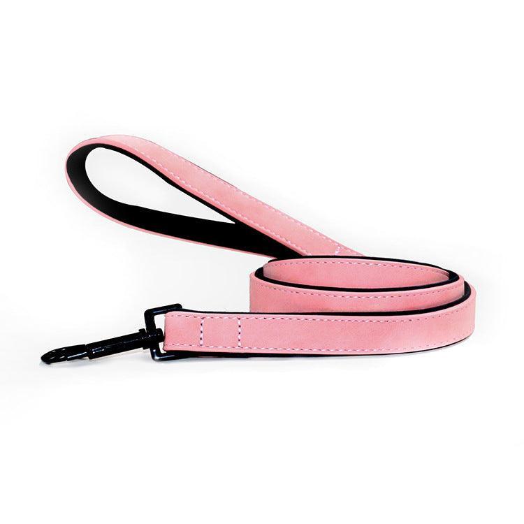 Premium Leather Dog Leash - Stylish And Durable Pet Traction Belt