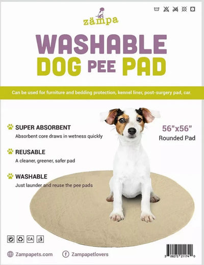 Zampa Pets Quality Whelp Round, Circular Shape Reusable Dog Pee Pads - Pets Perfect
