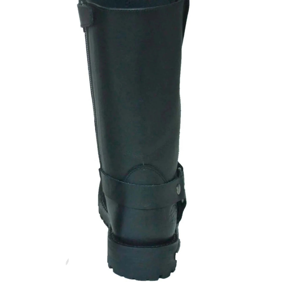 Ladies Motorcycle Biker Leather Boots, view 15