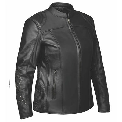 6824.RF - Ladies Premium Leather Jacket, Black/1