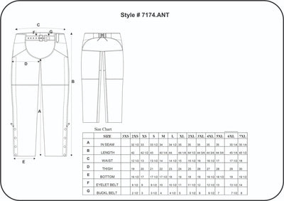 Ladies Premium Lambskin Leather Chaps