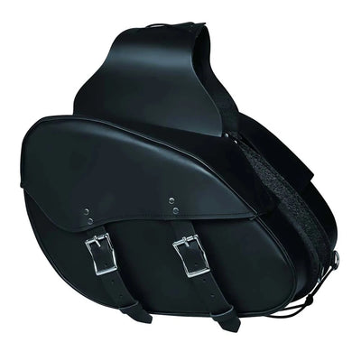 9574.00 - Leather Saddle Bag, Black/1