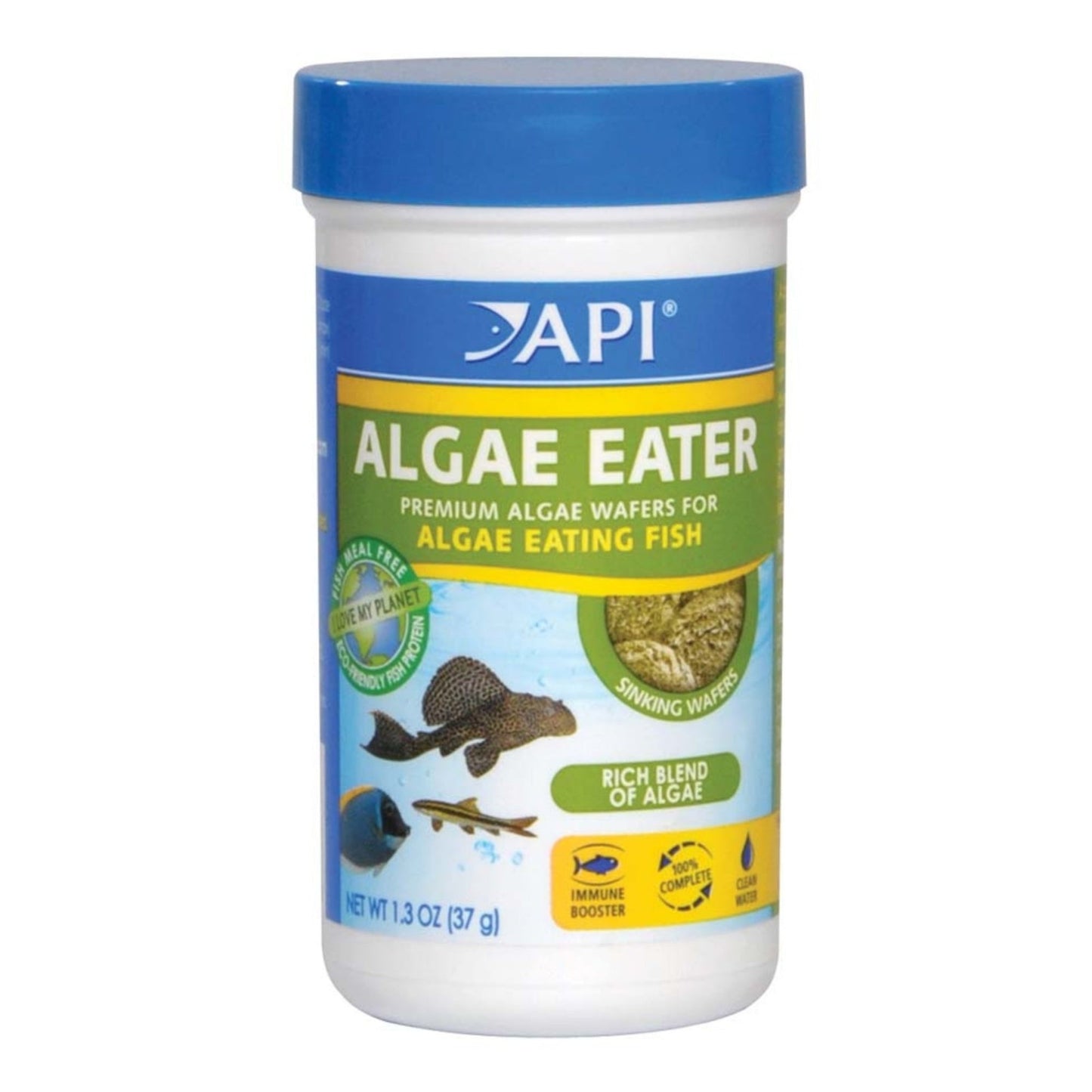 API Algae Eater Premium Sinking Wafer Fish Food 1ea/1.3 oz. - Pets Perfect