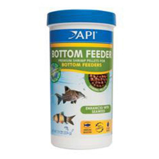 API Bottom Feeder Premium Shrimp Sinking Pellets Fish Food 1ea/7.9 oz.