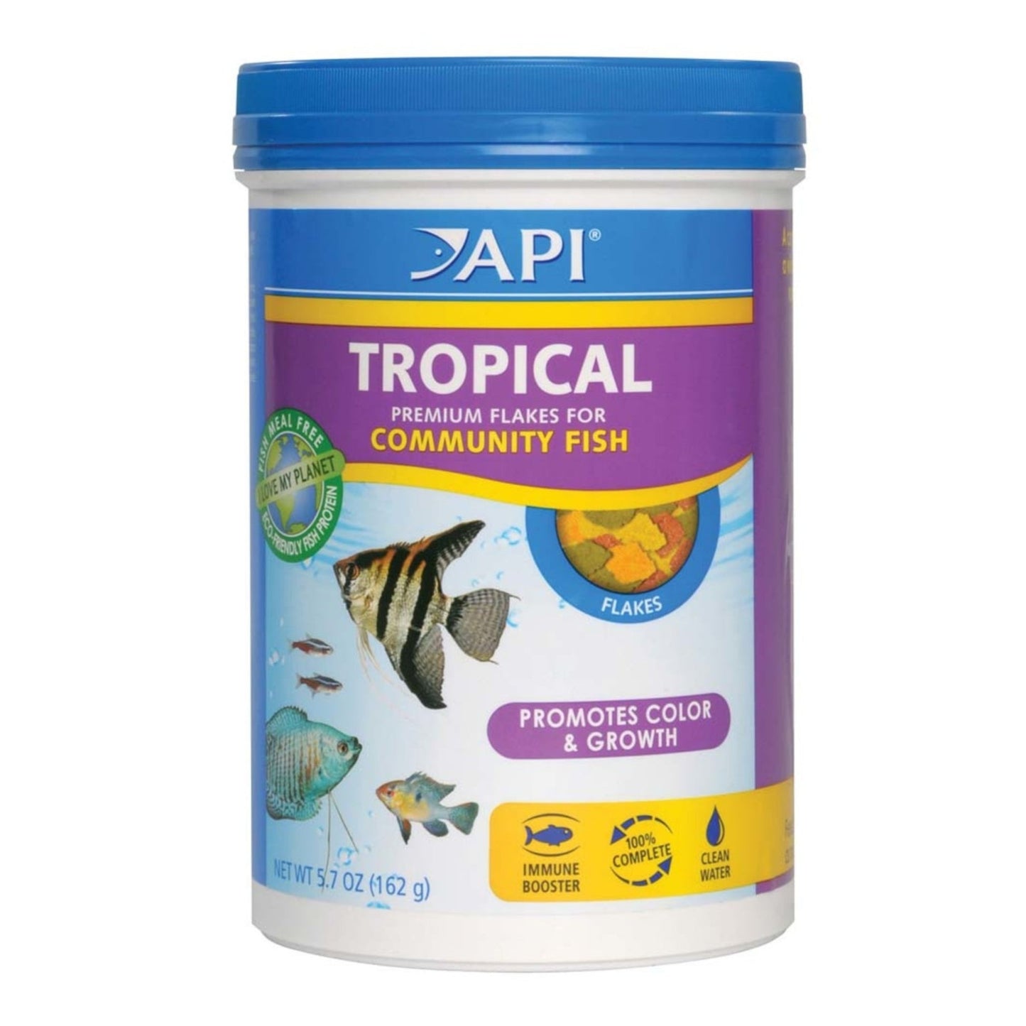 API Tropical Premium Flakes Fish Food 1ea/5.7 oz.