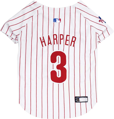 Bryce Harper Dog Jersey - Philadelphia Phillies by Pets First, LG/1