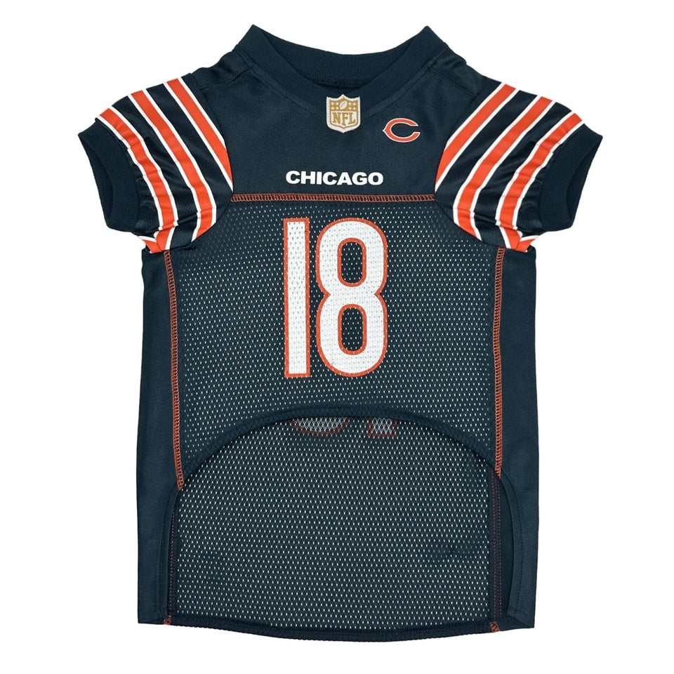 Caleb Williams Chicago Bears Pet Striped Jersey - NFLPA Dog Jersey, view 11