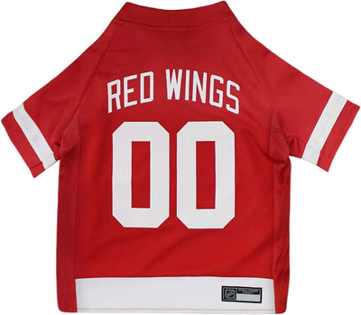 Detroit Red Wings Dog Jersey - NHL Officially Licensed Pet Apparel, LG/1