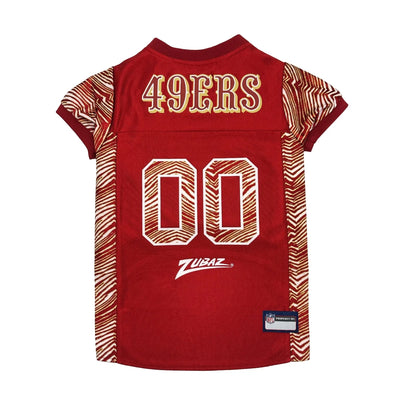 San Francisco 49ers Zubaz Dog Jersey - NFL Officially Licensed, LG/1