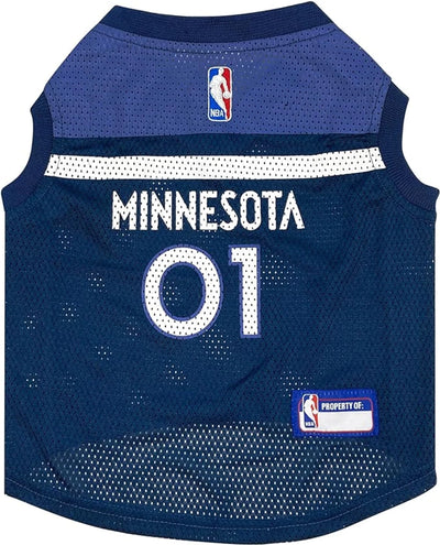 Minnesota Timberwolves Basketball Mesh Jersey for Dogs, LG/1