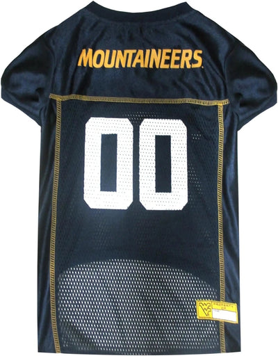 West Virginia Mountaineers NCAA Mesh Dog Jersey, LG/1
