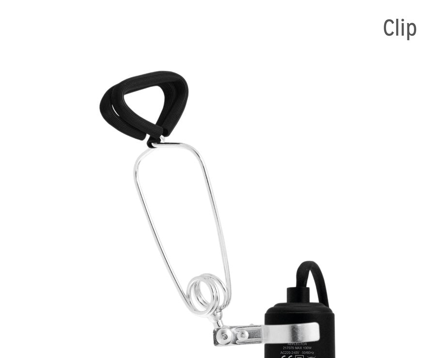 Reptile Systems Clamp Lamp Ceramic Reflector Black Edition Medium