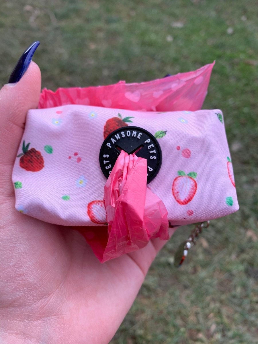 WASTE BAG HOLDER-Strawberry, view 2