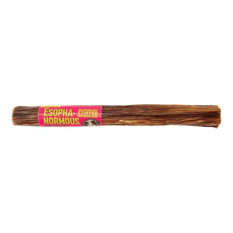 Etta Says Dog Grain-Free Esophagus Bully Dog Chew, 10 in 18 ct