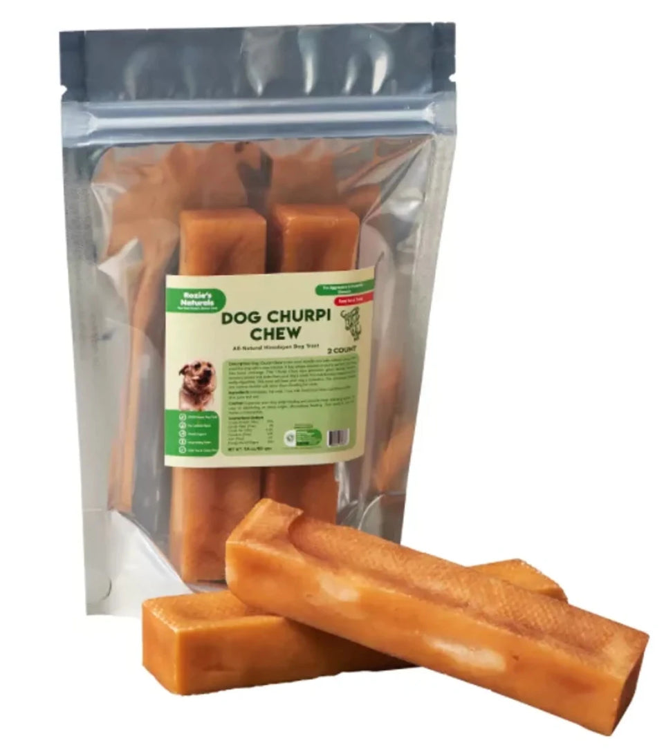 DOG CHURPI CHEW- 100% Natural, Himalayan Yak Cheese Churpi Dog Treat & Chews, Grain-Free, Gluten-Free, Dental Chews