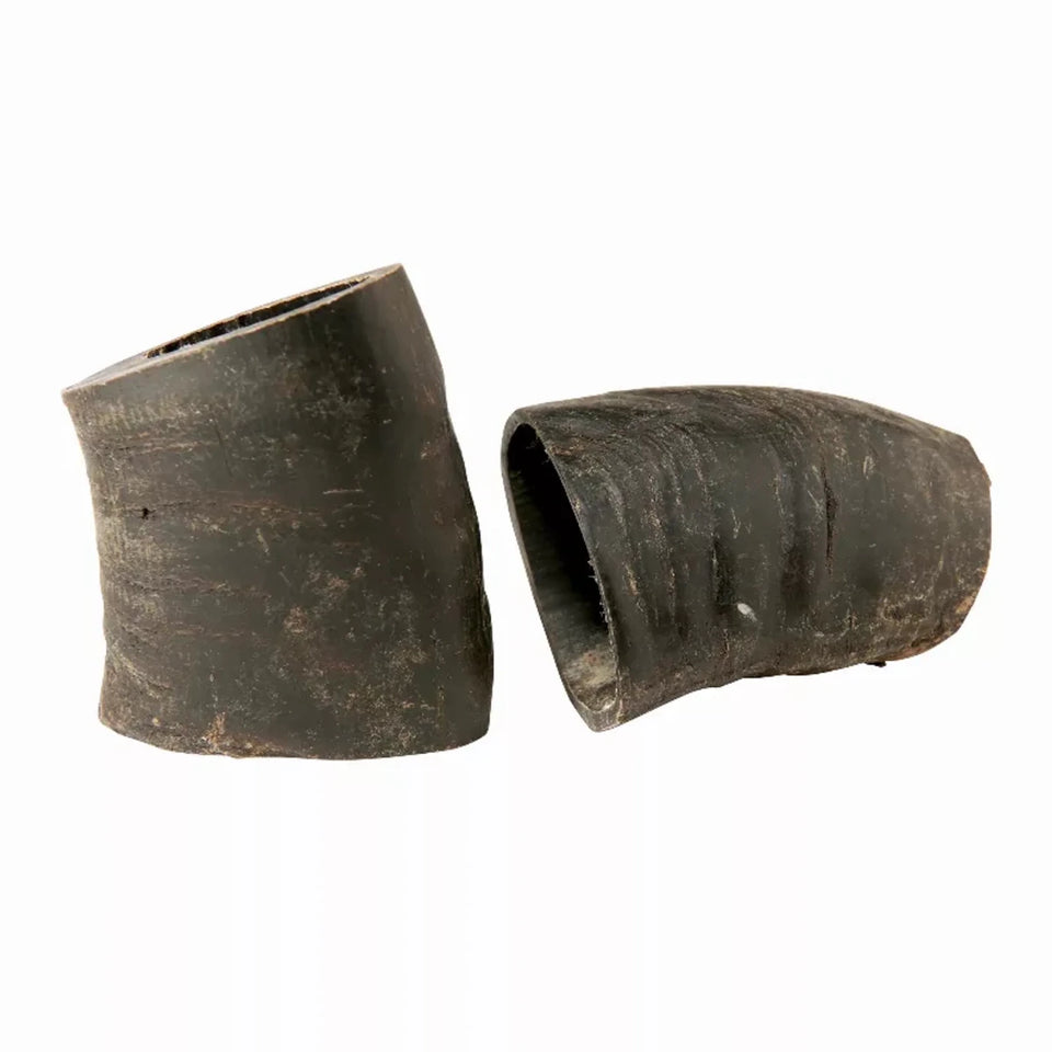 WATER BUFFALO HORN TUFFIE- 100% Natural Dog Treat & Chews, Grain-Free, Gluten-Free, Dog Chewing Dental Toys, 2 ct