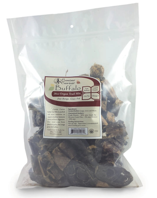 Canine Caviar Organ Trail Mix - Buffalo Liver, Heart & Lung Treats