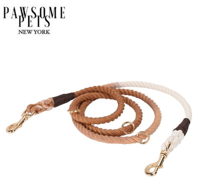 Hands-Free Dog Rope Dog Leash - Ombre Brown