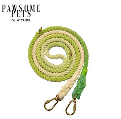 Hands-Free Dog Rope Dog Leash - Ombre Light Green